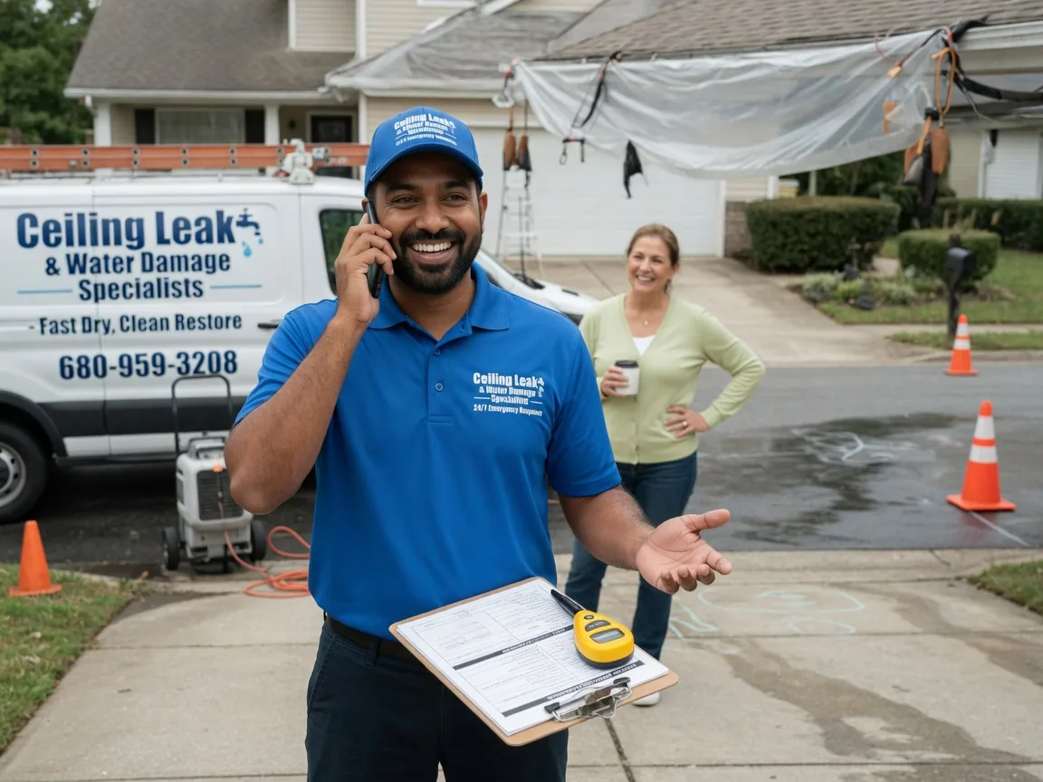 Ceiling Leak Cleanup Oakland, TX FAQs